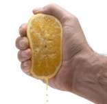if you squeeze an orange