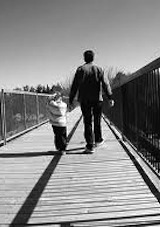 a little girl and her father