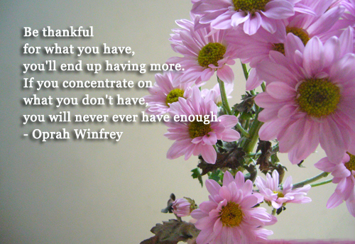 be thankful oprah quote