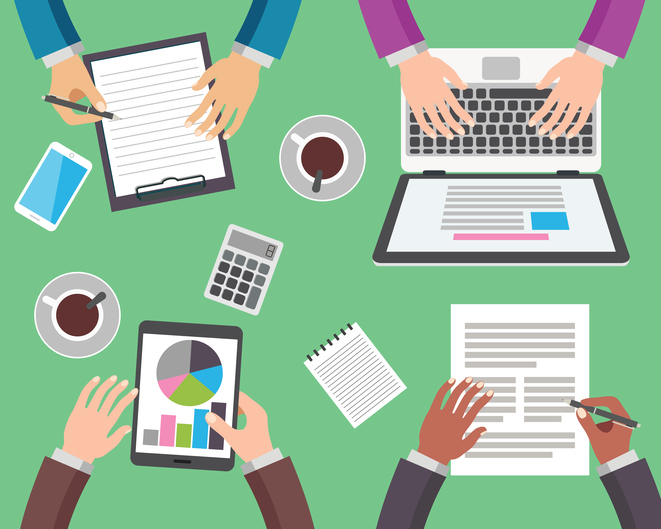 Group of people working