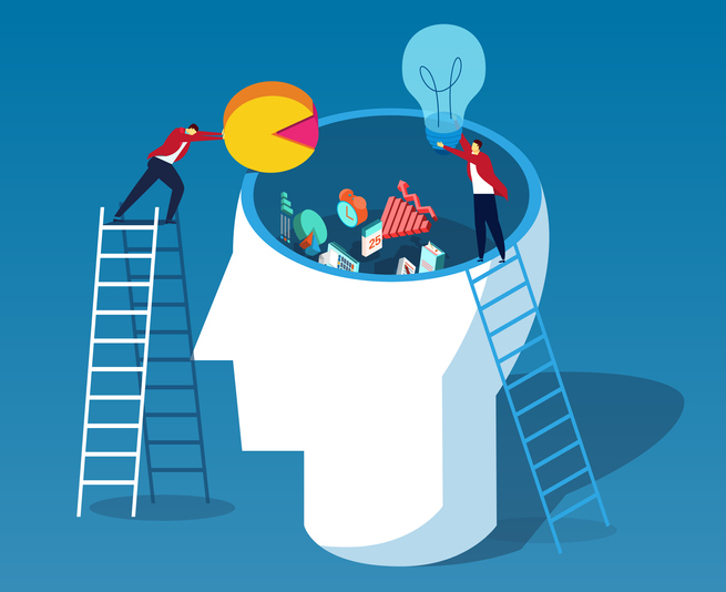 Throw data and ideas into the brain