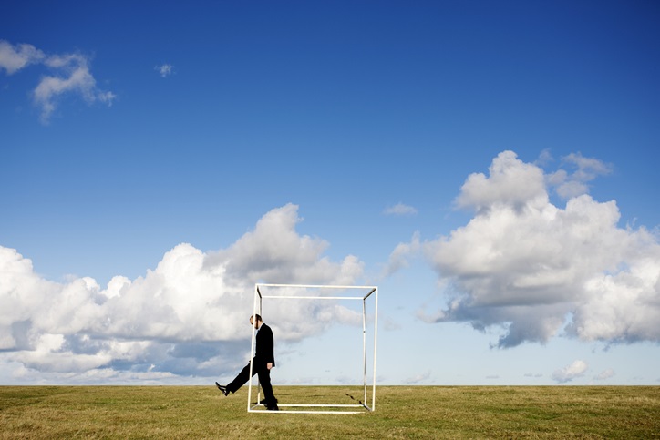 think like there is no box